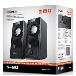 Акустична система Real-EL 2.0 S-90 Black (EL121100011) - мініатюра 9