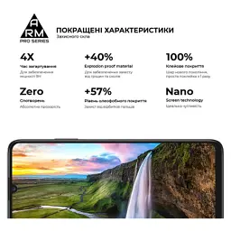 Скло захисне Armorstandart Pro Honor X7a Black (ARM69380) - мініатюра 5