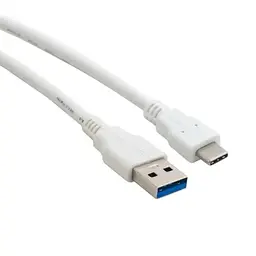Кабель USB AM - Type-C, 1 м, White, (KBU1673) Extradigital teh0028527