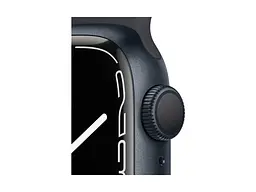 Смарт-часы Apple Watch Series 7 GPS 41mm Midnight Aluminum Case With Midnight Sport Band (MKMX3) - миниатюра 3