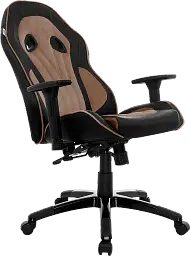 Геймерське крісло GT Racer чорне коричневе (X-2645 Black/Brown) - мініатюра 5