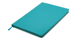 Блокнот діловий Buromax Logo2U Touch Me А5 96 арк. в клітинку обкладинка зі штучної шкіри темно-бірюзовий (BM.295102-35) - мініатюра 2