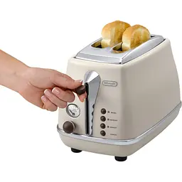 Тостер DeLonghi CTOV 2103 BG на 2 тости бежевий (0176129060/0230120036) - мініатюра 7