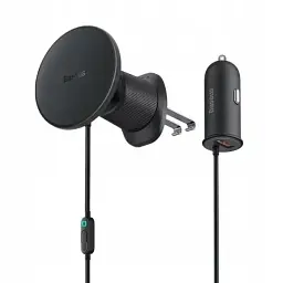 Бездротовий автомобільний зарядний пристрій Baseus CW01 Magnetic Wireless 15 W (+ АЗП Type-c 25 W) Claw Editon C40141000111-00 - мініатюра 2