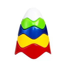 Дитяча пірамідка "Хвиля 2" 1805BMS 5 різнокольорових елементів