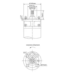 Насос відцентровий свердловинний DONGYIN 6SP17-22 380В 13кВт H 242(176)м Q 400(300)л/хв Ø145мм +пульт (з 3х частин) (7777093) - мініатюра 4