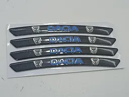 Емблема обода колеса Dacia 4 шт Алюміній наклейка на диски на скотчі - мініатюра 3