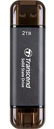 Transcend Портативний SSD Transcend 2TB USB 3.1 Gen 2 Type-A + Type-C ESD310 Чорний