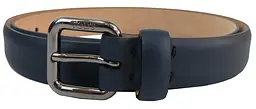 Ремінь жіночий Tod's 85-106 см 2.5 см шкіра Синій - мініатюра 1