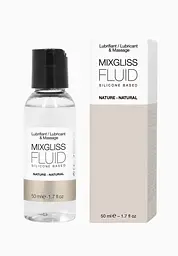 Лубрикант MixGliss FLUID NATURE - на силіконовій основі без запаху, 50 мл