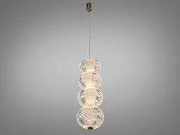 Підвісний LED світильник Diasha D221205-4 15 Вт золото - мініатюра 2