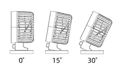 Вентилятор XO MF82 Desktop USB Dual Blade Fan настільний бежевий - мініатюра 3