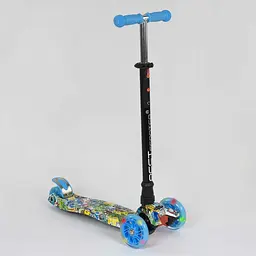 Самокат Maxi Best Scooter, підсвітка коліс, голубий, A25467/779-1322
