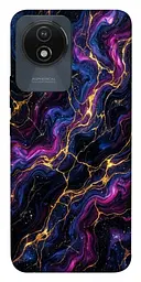 TPU чохол Demsky Purple space marble для Vivo Y02