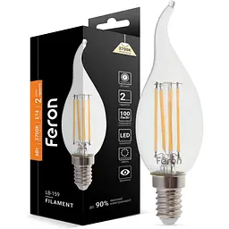 Свiтлодiодна лампа Feron LB-159 CF37 230V 6W E14 2700K (25750)