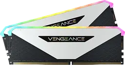 Оперативна пам'ять Corsair 32GB (2x16GB) DDR4 3600MHz Vengeance RGB RT White (CMN32GX4M2Z3600C18W) - мініатюра 2