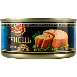 Тунець Best Time філе у власному соку 185 г - мініатюра 2
