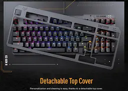 Клавiатура Asus TUF Gaming K3 Gen II Opti-Mech RGB 97key Switches ABS Black (90MP0390-BKMA00)_promo - мініатюра 8