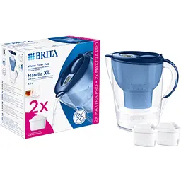 Фільтр-глечик Brita Marella XL Mxpro та 2 картриджа синій (1052786)