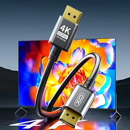 Кабель XO DisplayPort-DisplayPort V 1.2 5 м (GB018B-DP.tranish) - мініатюра 5