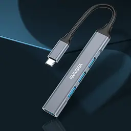 Концентратор конвертер USB Hub Kakusiga KSC-752 Type-C на 4 порти USB 3.0 USB 2.0x3 - мініатюра 5