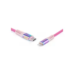 Дата кабель USB-C to Lightning 1.0m MFI Rainbow REAL-EL (EL123500054) - мініатюра 5