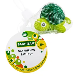 Іграшка для ванни Baby Team Морські друзі Черепашка зелена (9045_черепашка) - мініатюра 2