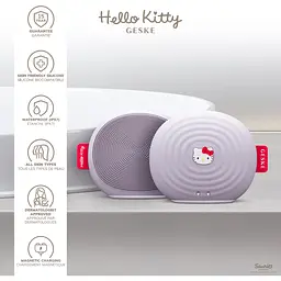 Електронна звукова щітка для обличчя GESKE Sonic Facial Brush 4 в 1 by Hello Kitty фіолетова - мініатюра 5