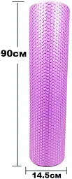 Масажний ролик EasyFit Foam Roller 90 см Фіолетовий - мініатюра 3