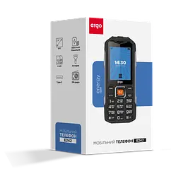 Мобільний телефон ERGO E242 Dual Sim Чорний (7200873) - мініатюра 3