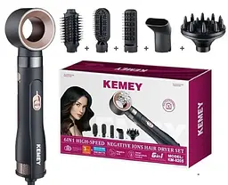 Фен для волосся KEMEY 6 в 1 CFJ-KM-9205