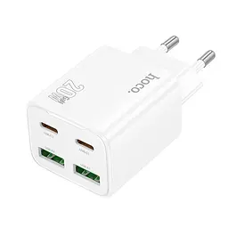 МЗП Hoco N55 Fundador PD20W four-port (2USB-A/2C) White - мініатюра 2