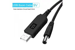 Кабель для роутера VI USB 5V від павербанку на 9v 5,5х2,5 мм - мініатюра 5