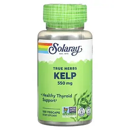 Йод True Herbs Kelp 550 mg 100 капсул Solaray vit0005817