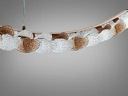 Люстра підвісна LED Diasha MD2511/1000CG шампань 55Вт пульт - мініатюра 5
