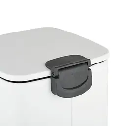 Відро для сміття Zerix Kubix-TC0106 White з плавним закриттям, квадратне, 6 л, біле (ZX6109) - мініатюра 5