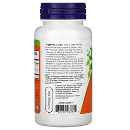 Натуральна добавка Pine Bark Extract 240 mg, 90 вегакапсул NOW fit0015560 - мініатюра 3