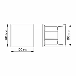Світильник архітектурний Videx LED AR04 IP54 6W 2700K (VL-AR04-062B) - мініатюра 5