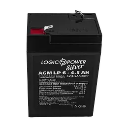 Акумулятор AGM LP 6V - 4.5 Ah Silver - мініатюра 2