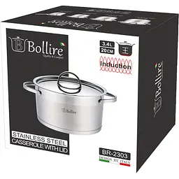 Каструля Bollire Catania, 20 см, 3,4 л (BR-2303) - мініатюра 3