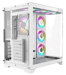 Корпус GameMax HYPE-A Tempered Glass White (HYPE-A White) Без БП - мініатюра 4