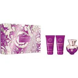 Набір для жінок Versace Dylan Purple: Парфумована вода 50 мл + Гель для душу 50 мл + Лосьйон для тіла 50 мл
