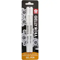 Набір гелевих ручок Gelly Roll BASIC MEDIUM 08 Біла 2шт. у блістері Sakura