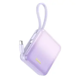 Портативна батарея Power Bank Hoco Q23 Blade 22.5W+PD20W with cable 10000mAh Purple