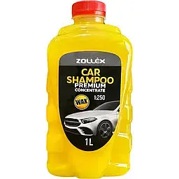 Автомобільний шампунь Zollex Premium концентрований з воском 1 л