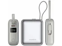 Зовнішній акумулятор (Power Bank) Choetech B832 10000mAh 35W Silver (B832-GY) - мініатюра 3