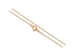 Ланцюжок XUPING Позолота 18K "Плетіння Сингапур" 46см x 1мм арт.316514