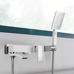 Змішувач для ванни Qtap Swan Cascada з поворотним виливом (з душовим гарнітуром) QTSWA260CRM45565 Chrome - мініатюра 8