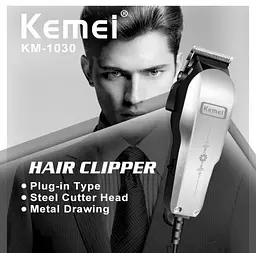 Машинка Kemei Km-1030 для стрижки волосся - мініатюра 5