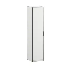 Шафа-пенал з полицями для одягу Moreli Forte F-0013 в стилі Loft 483х2107х590 мм Білий